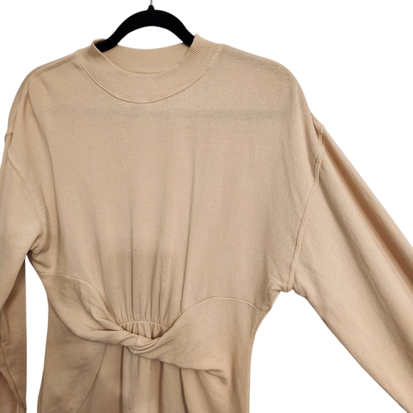 L*space Asher long sleeve mini dress twist front White sz M - Picture 8 of 8